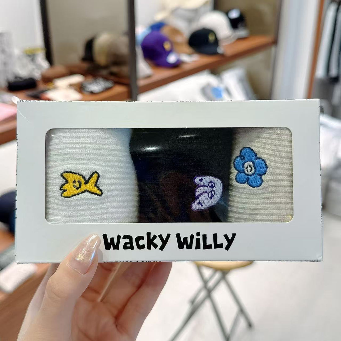 【現貨】韓國 Wacky Willy Socks 3 Pack【WW065】