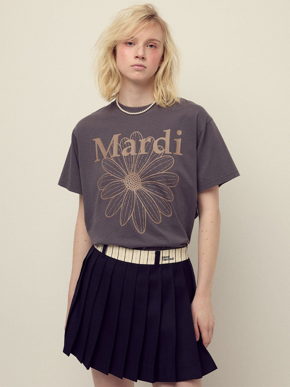 韓國 Mardi Mercredi TSHIRT FLOWERMARDI【MM032】