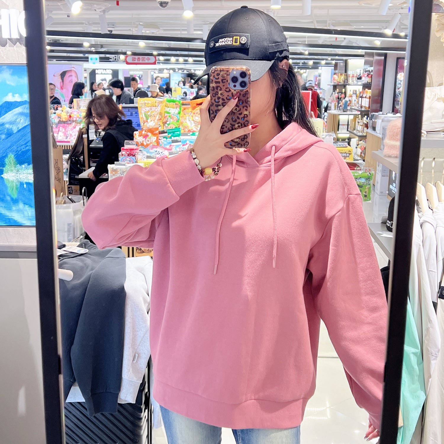 韓國 National Geographic Animal Graphic Semi-Overfit Hoodie【NG156】