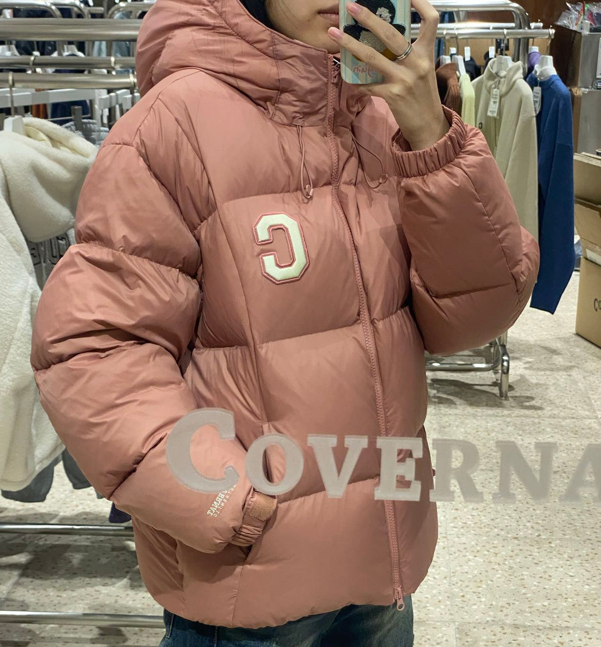 韓國 Covernat College Volume Hoodie Down【CO024】 - STT Mall HK 靚太網購