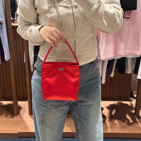 韓國 Marithe Francois Girbaud REGULAR LOGO SATIN MINI BAG 【MF308】 - STT Mall HK 靚太網購
