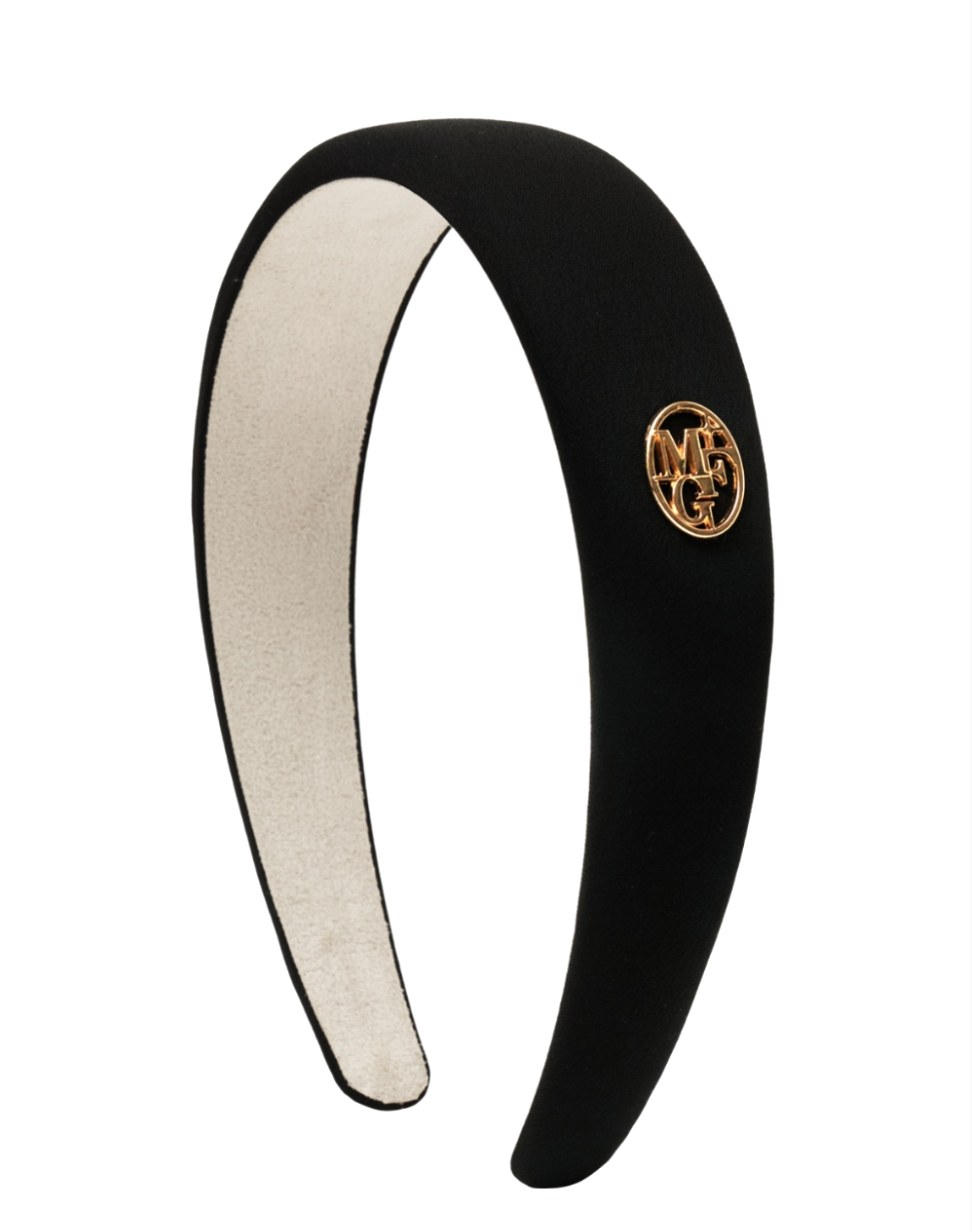 韓國 Marithe Francois Girbaud CIRCLE LOGO SATIN HAIR BAND 【MF510】