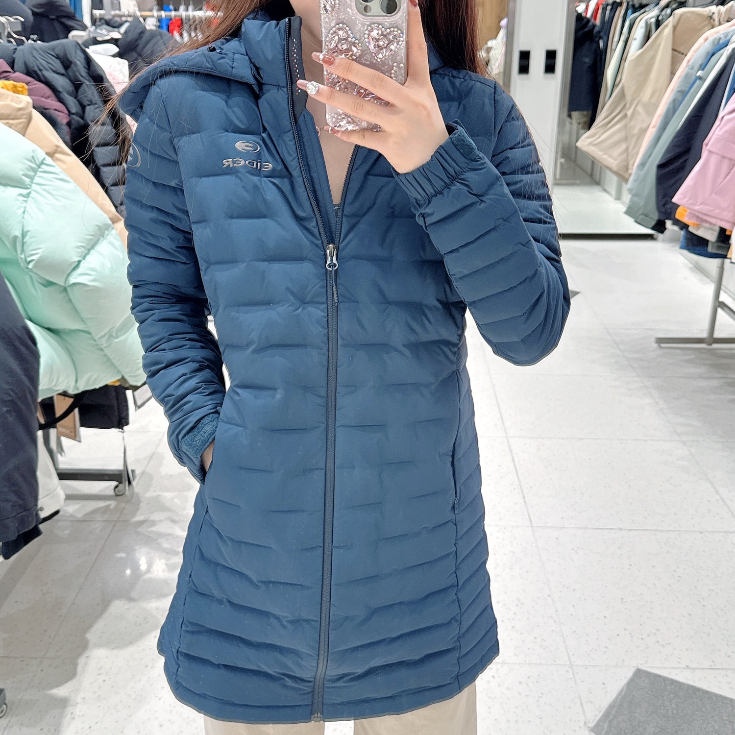 韓國 Eider Lua Lightweight Long Down Jacket【ER152】