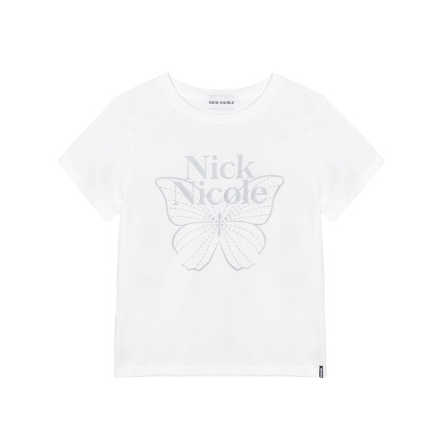 韓國 Nick Nicole BUTTERFLY NICOLE LABEL SLIM TOP (中長款) 【NN140】