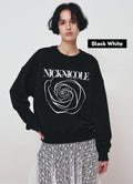 【現貨】韓國 Nick Nicole Rose Printing Sweatshirt【NN005】