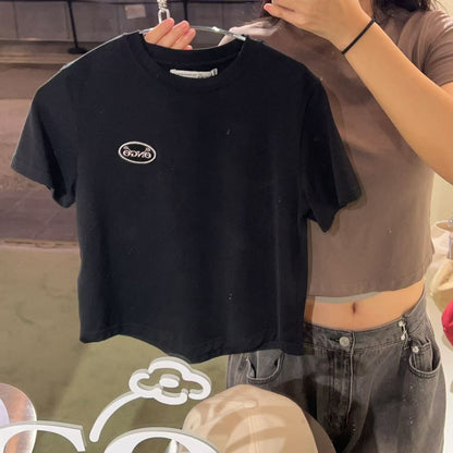 韓國 ONGO Wappen Crop Tee【ON020】