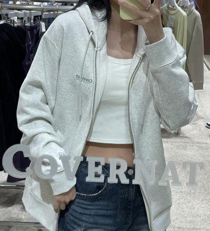 韓國 Covernat Small Authentic Hoodie Zip Up【CO053】 - STT Mall HK 靚太網購