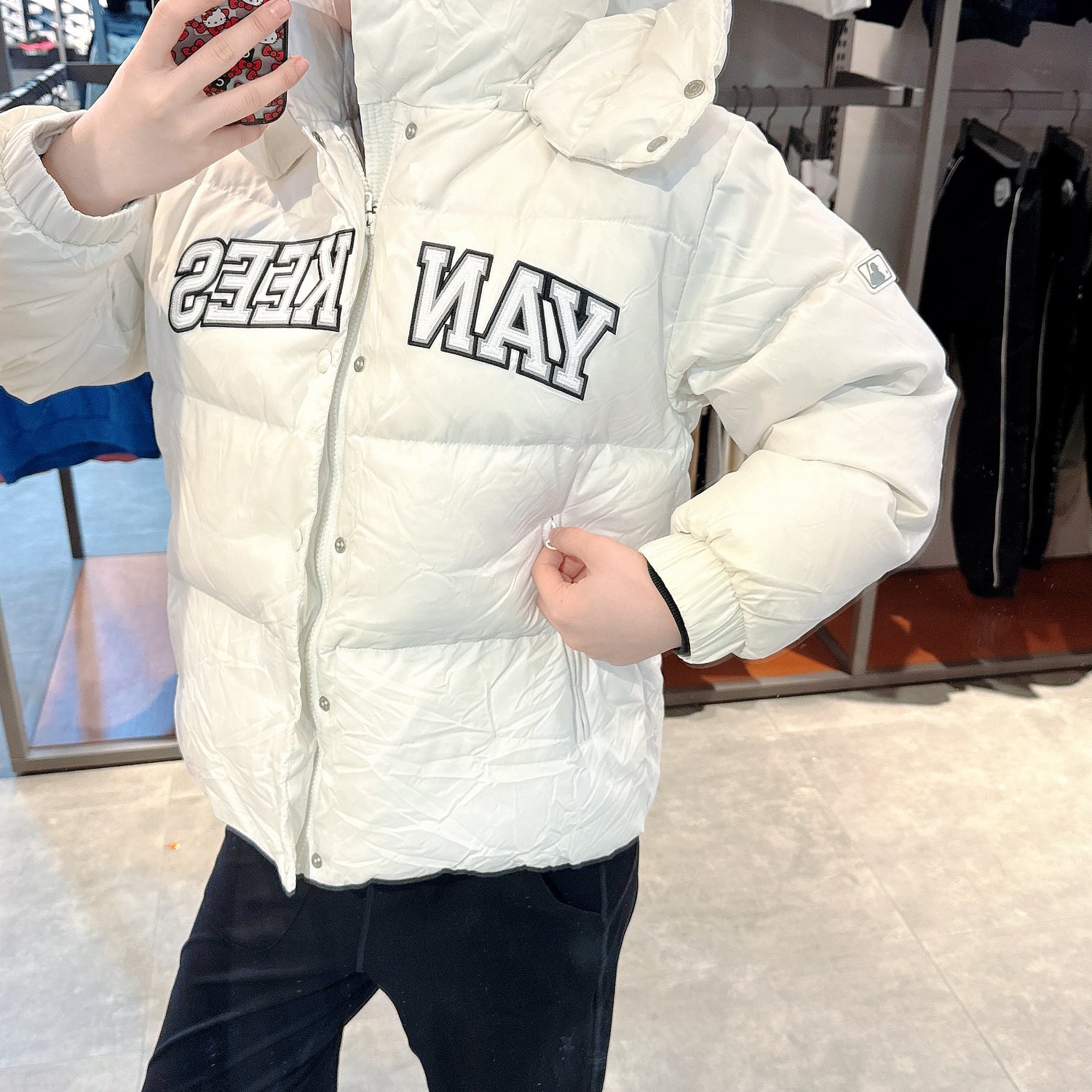 韓國 MLB Kids Varsity Sports Applique Short Down (鴨絨)【MB037】