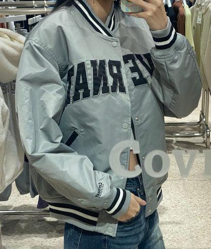 韓國 Covernat Arch Logo Satin Varsity【CO021】 - STT Mall HK 靚太網購