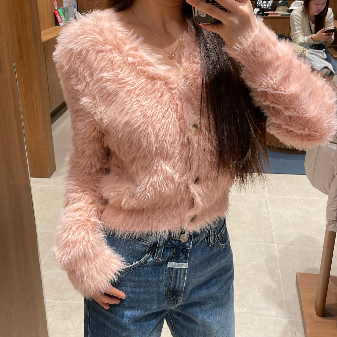 韓國 Marithe Francois Girbaud W V-NECK CROP CARDIGAN【MF113】 - STT Mall HK 靚太網購