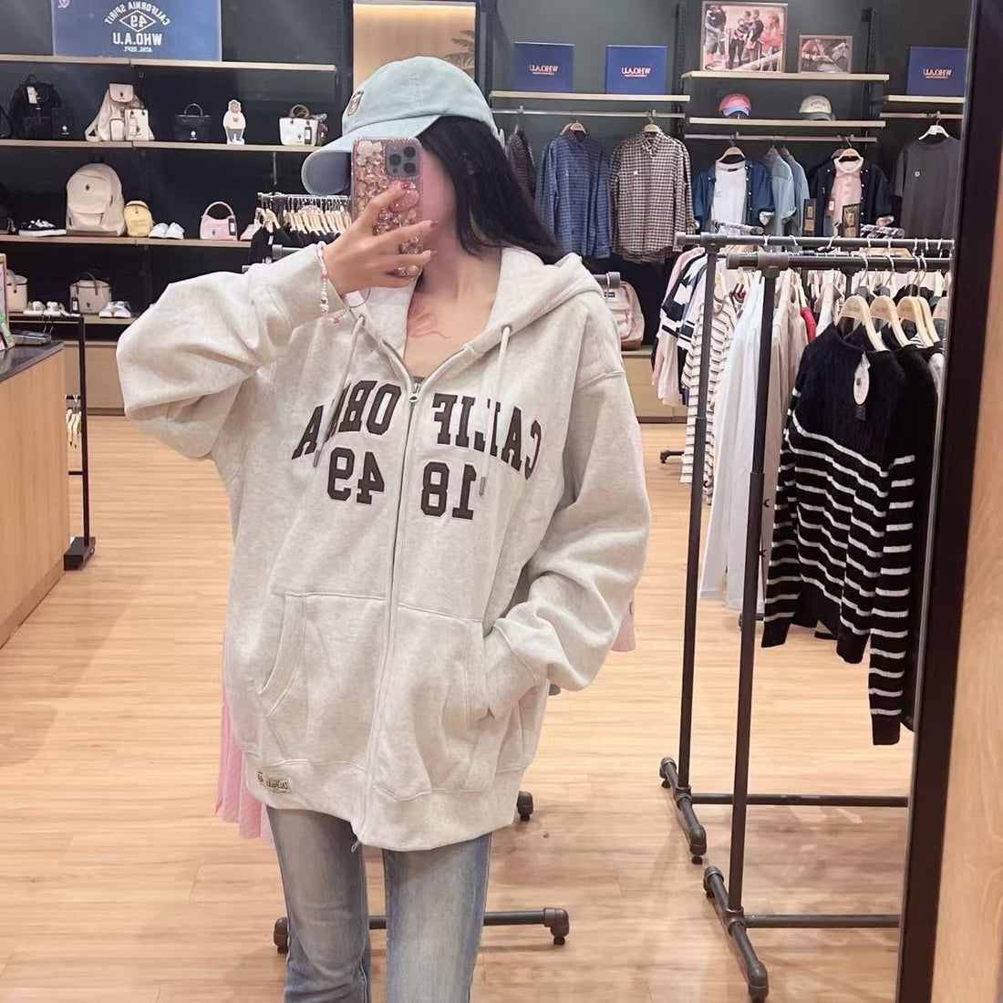 韓國 Who.A.U Steve Hood Zip-up【WA187】