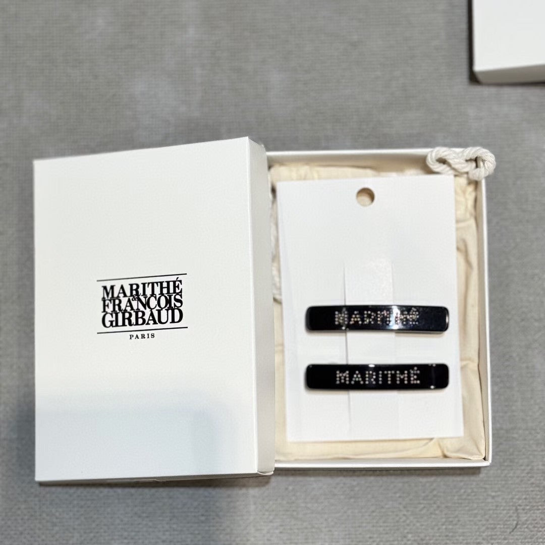 韓國 Marithe Francois Girbaud Regular Logo Metal Ball Hair Pin 2Pack【MF710】