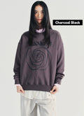 【現貨】韓國 Nick Nicole Rose Printing Sweatshirt【NN005】