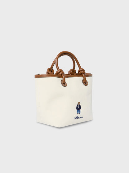 韓國 Who.A.U Canvas 2-way Tote Bag【WA210】
