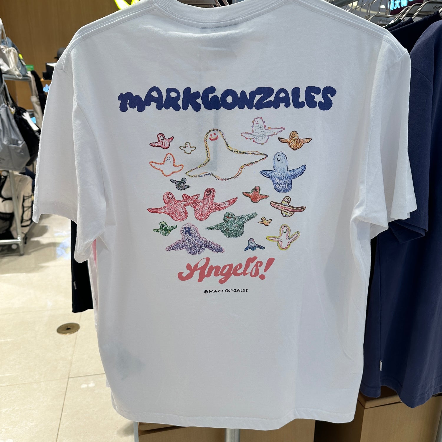 韓國 Mark Gonzales Fly Angel Graphic Short Sleeve T-Shirt【MG113】