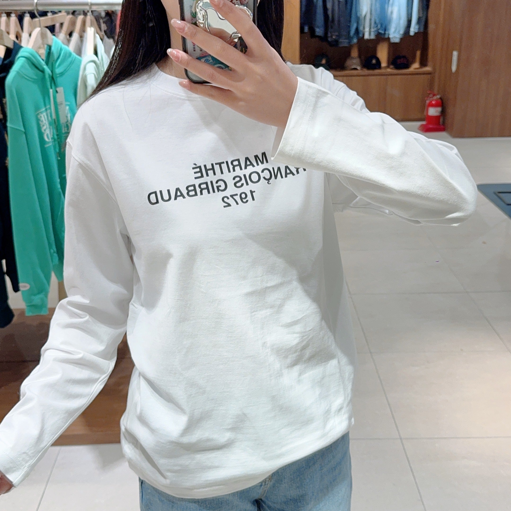 韓國 Marithe Francois Girbaud Lettering Logo Long Sleeve【MF393】