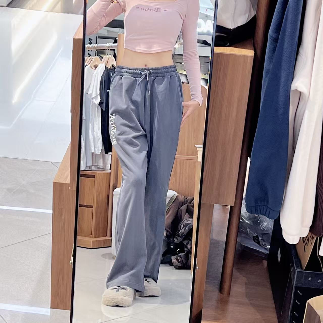 韓國 Marithe Francois Girbaud Logo Sweat Pants【MF765】