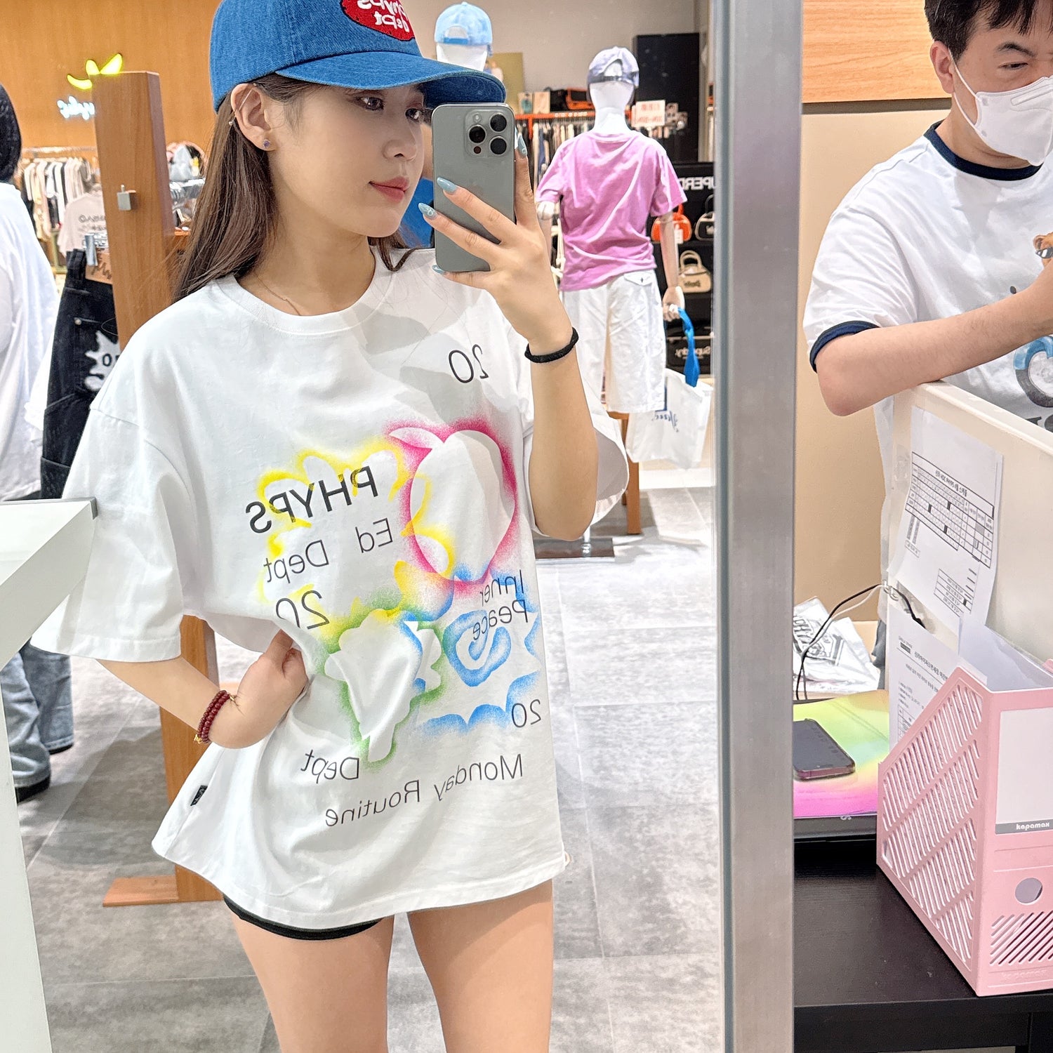 韓國 Phyps Spray Emoji Short Sleeve T-Shirt【PH023】