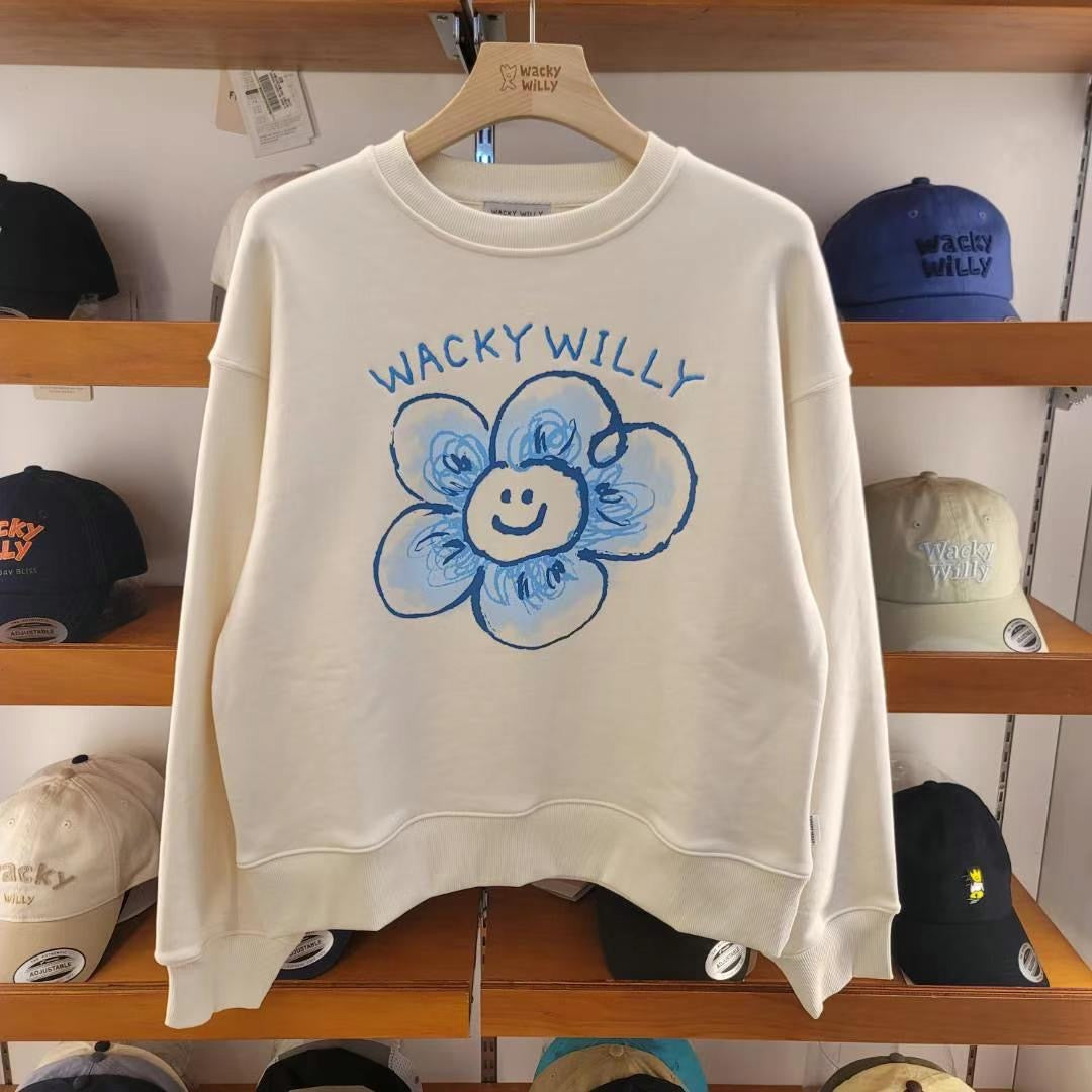 韓國 Wacky Willy Big Flower Graphic Sweater【WW072】