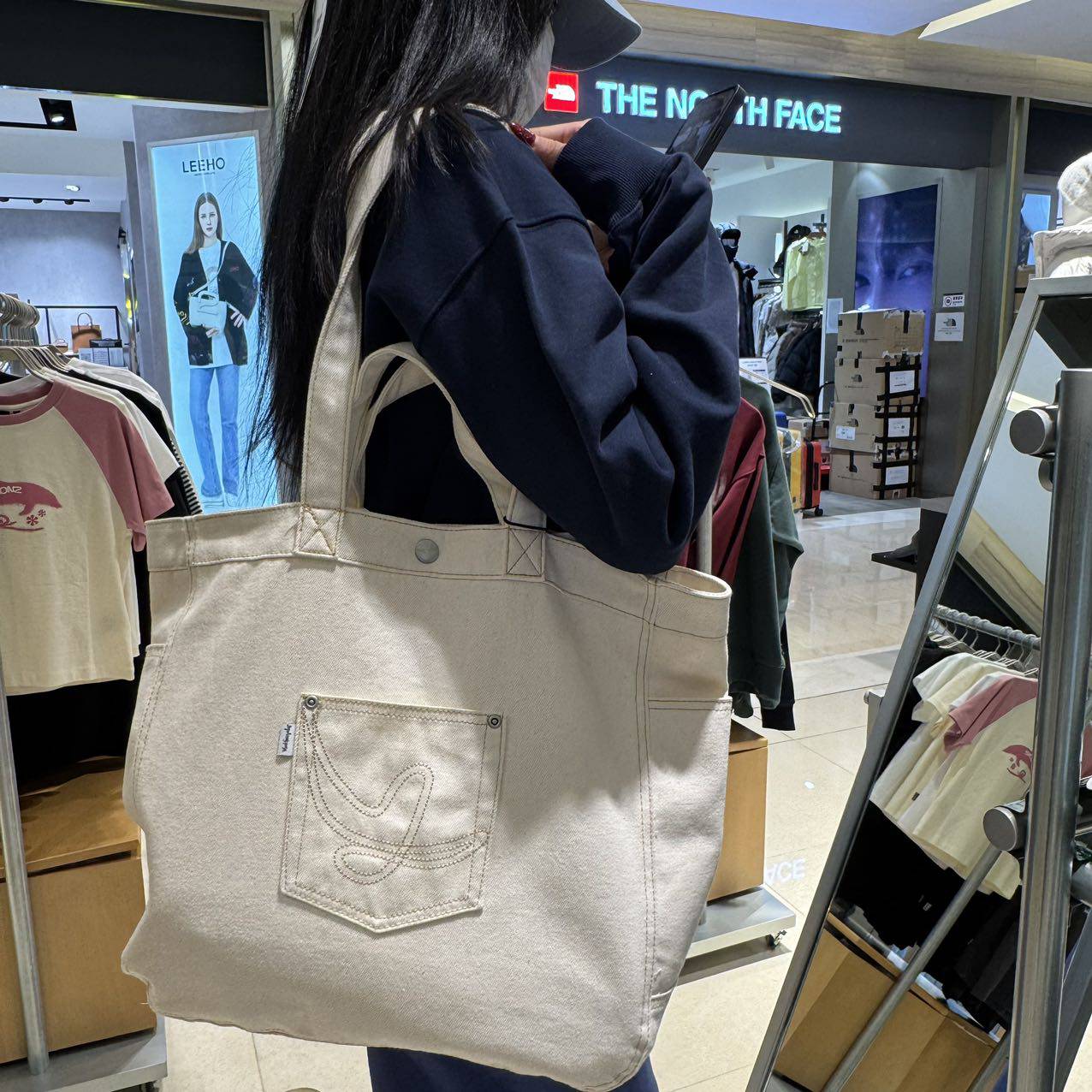 韓國 Mark Gonzales Denim Tote Bag 【MG034】 - STT Mall HK 靚太網購