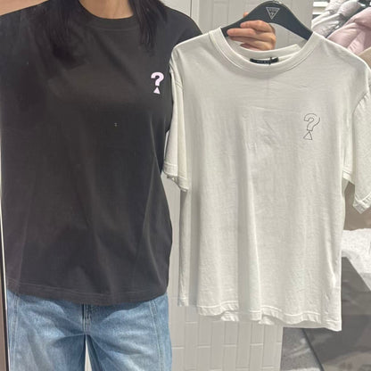 韓國 Guess Uni Semi Over Back Print Short Sleeve T-Shirt【GU002】