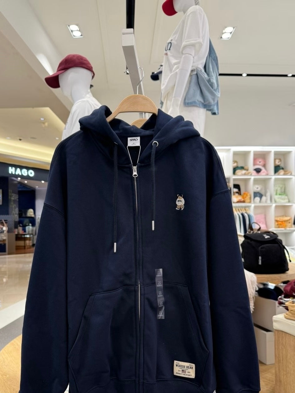 韓國 SPAO Embroidered Hoodie【SP218】