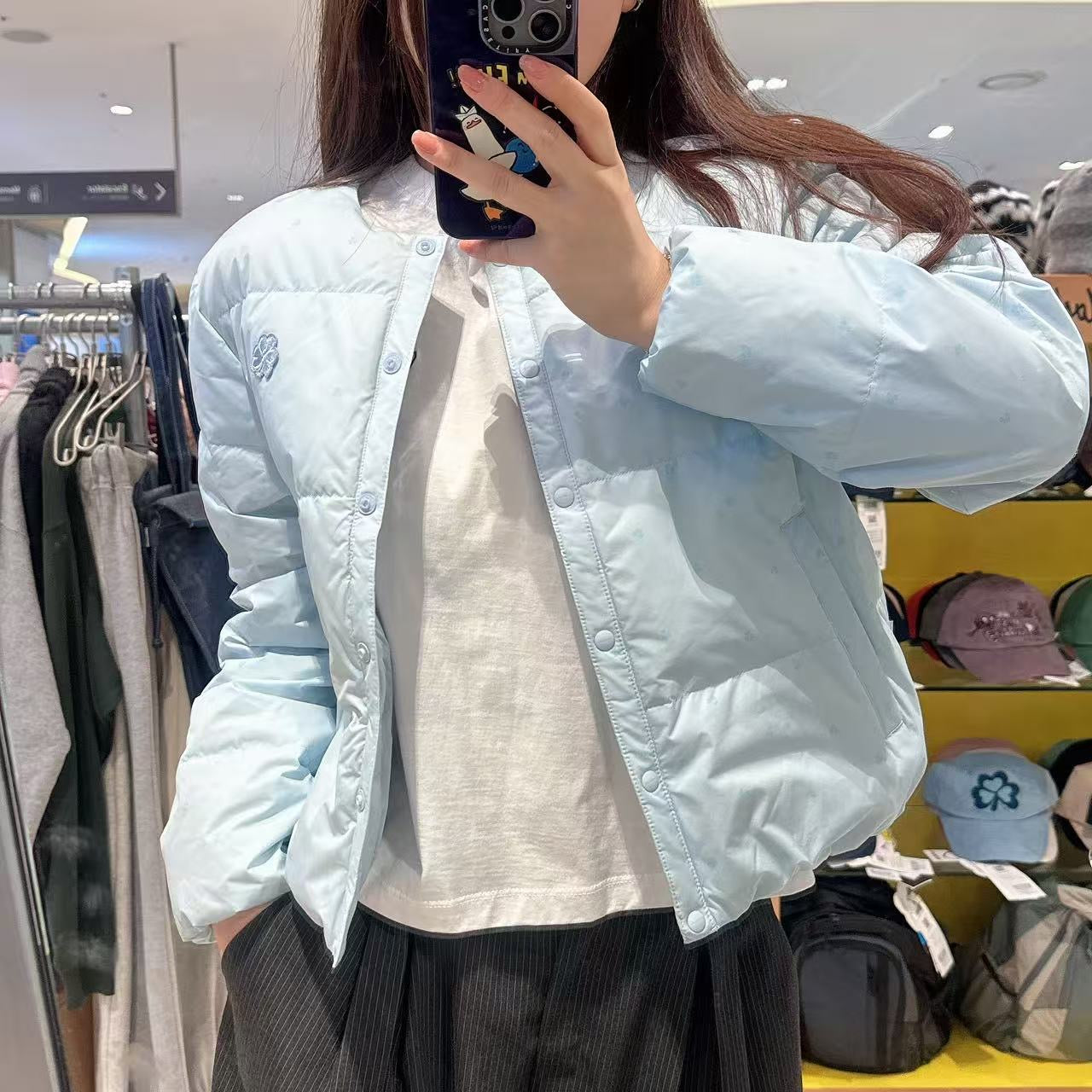 韓國 Mark Gonzales Women's Club All-Print Lightweight Down Jacket【MG183】