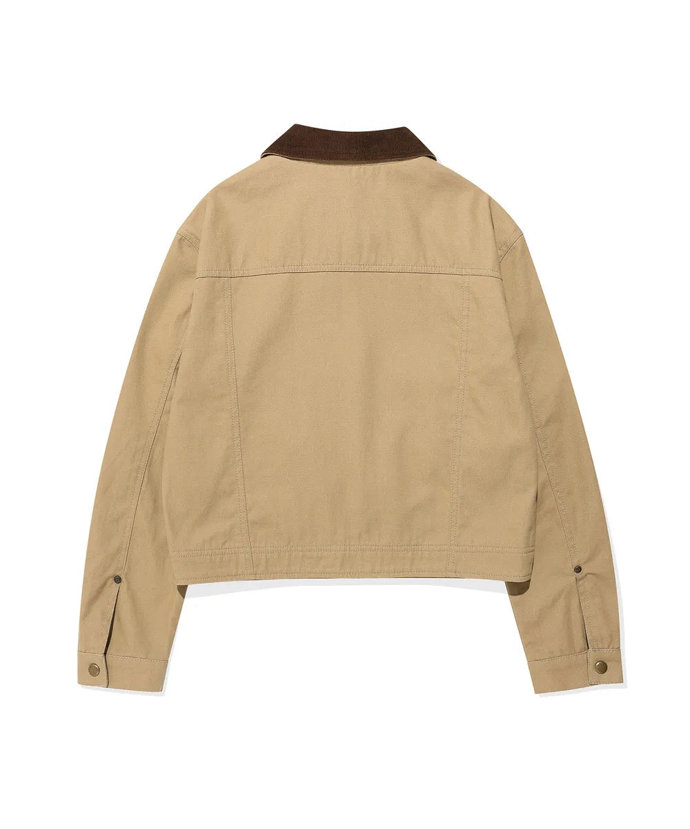 韓國 Wacky Willy Women's Caracol-Colored Washed Cotton Jacket【WW073】