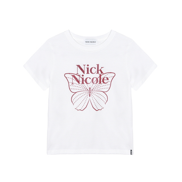 韓國 Nick Nicole BUTTERFLY NICOLE LABEL SLIM TOP (中長款) 【NN140】