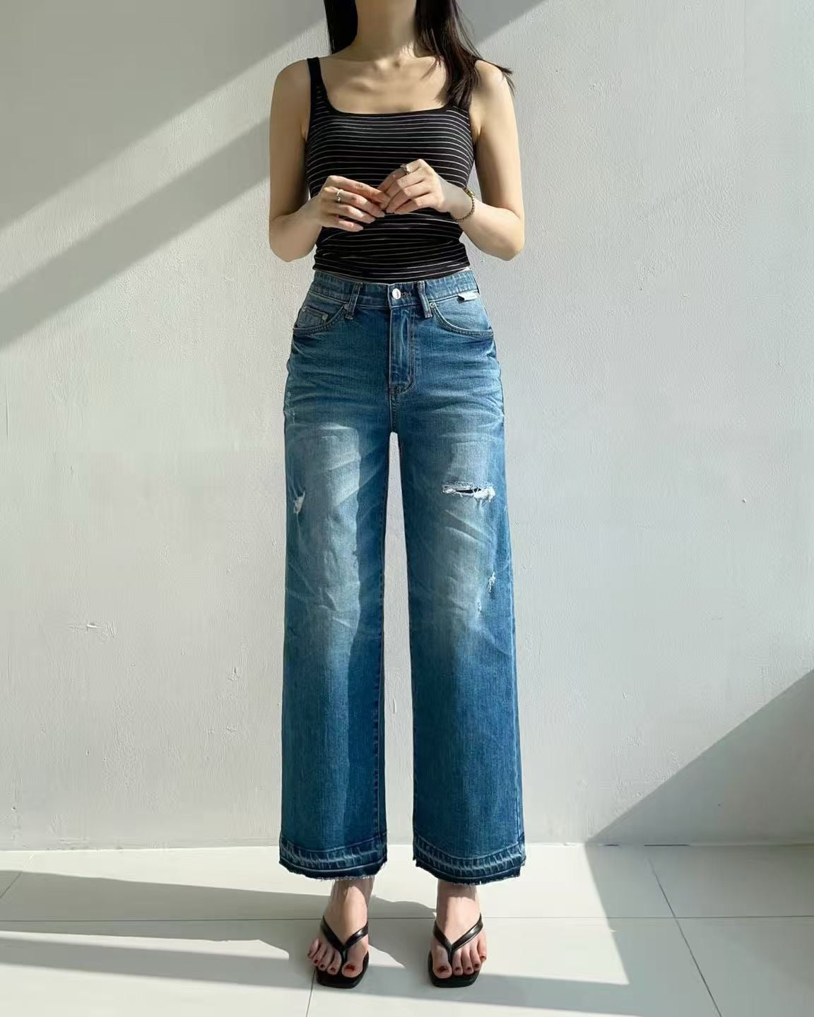 韓國 HowLuk 牛仔褲 (春季款)【H6027】