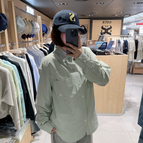 韓國 Satur Unisex Shirt【SR085】