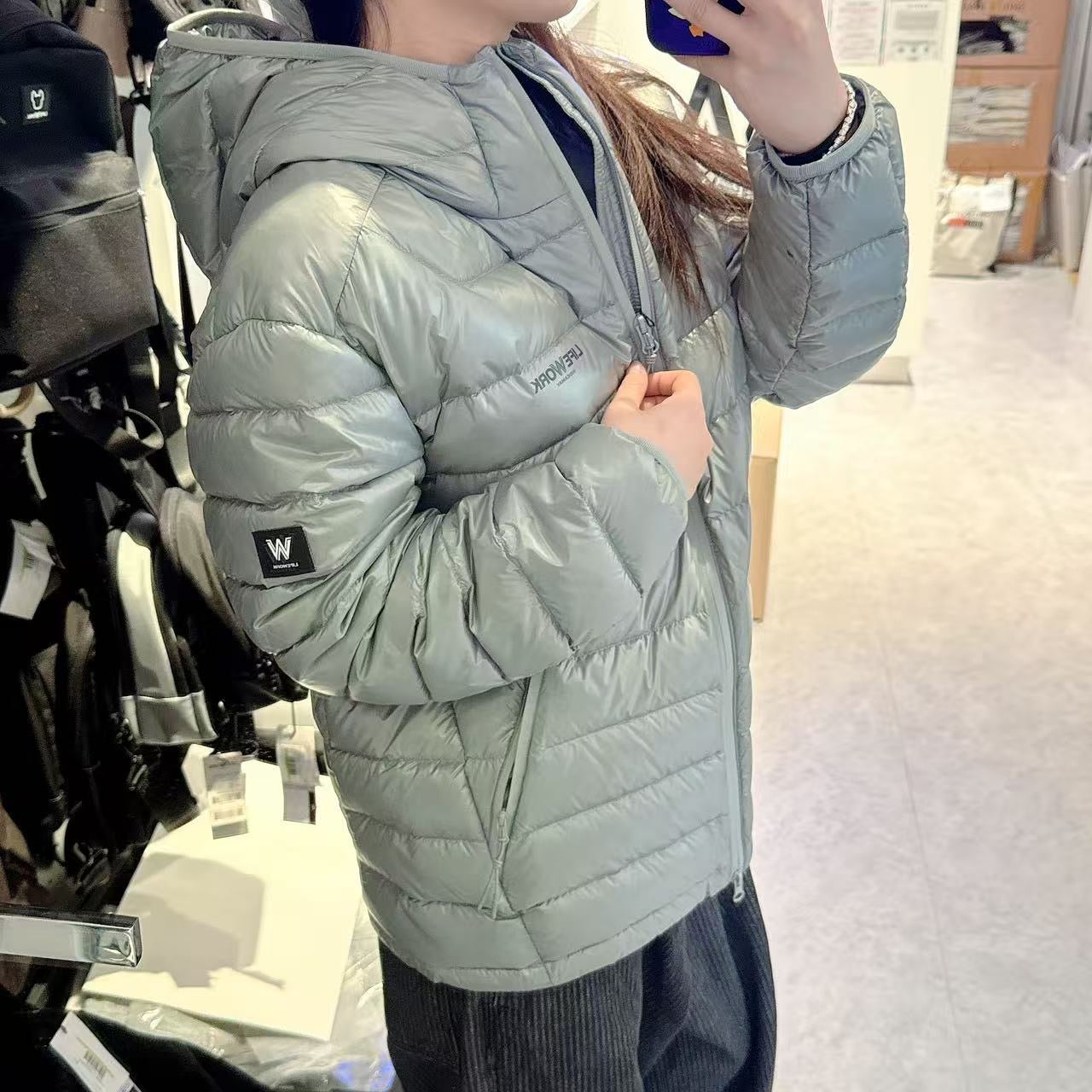 韓國 LifeWork Lite Glossy Hooded Down Jumper (鴨絨)【LW019】