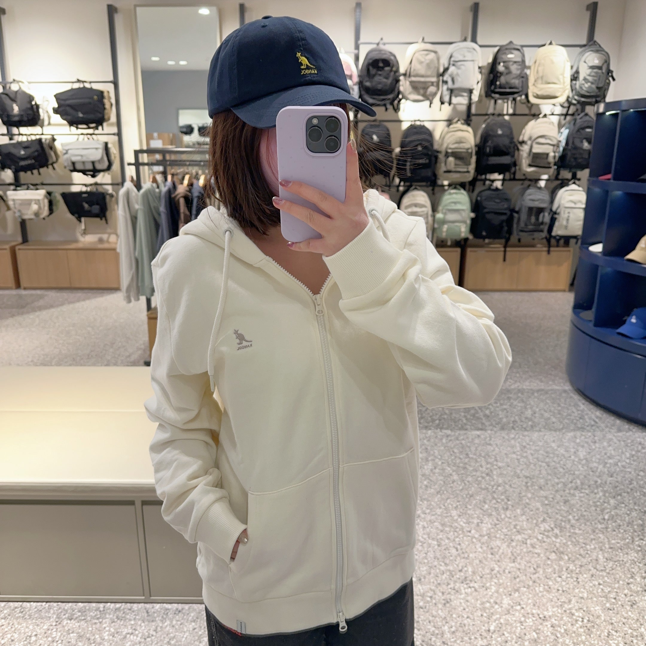 韓國 KANGOL Club Zip-up【KL135】