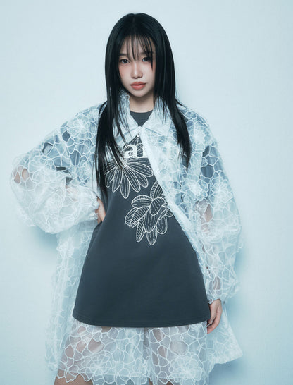 韓國 Mardi Mercredi UNISEX TSHIRT TRIPLE FLOWER【MM141】