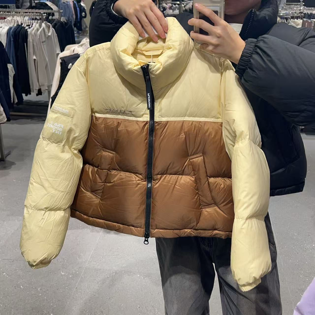 韓國 FILA Ripstop Block Down Padded Jacket (鵝絨)【FA026】