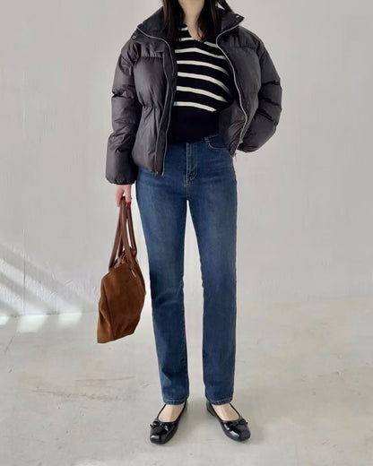 韓國 HowLuk 牛仔褲 刷薄毛 (冬季款)【H2564】