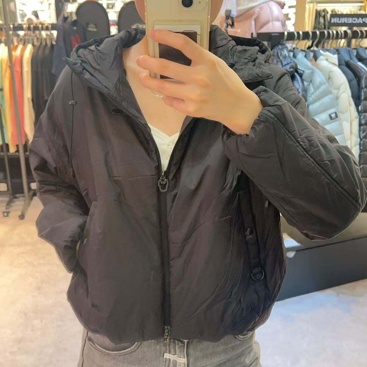 韓國 LifeWork Women's Minimal Seamless Short Padded Hooded Jumper【LW003】