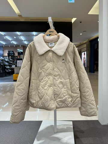 韓國 SPAO Detachable Collar Lightweight Quilted Jacket【SP240】