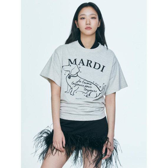 韓國 Mardi Mercredi T-shirt Swing The Tail Ddanji Flower Choker - STT Mall HK 靚太網購