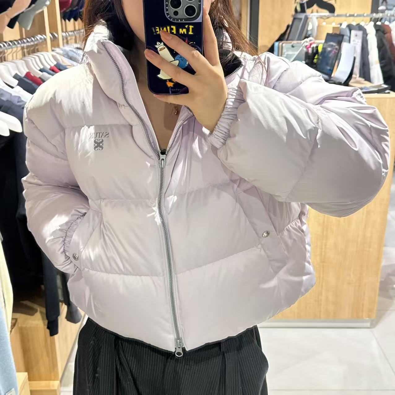 韓國 Satur Lauren Crop Duck Down Padding (鴨絨)【SR180】