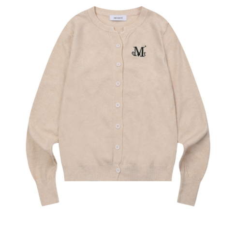 韓國 Mucent Marais 7 Button Crop Henry Neck Cardigan【MU183】