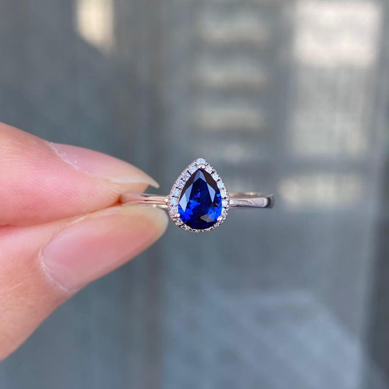 日本直送 三件套藍寶石套裝【JS356】