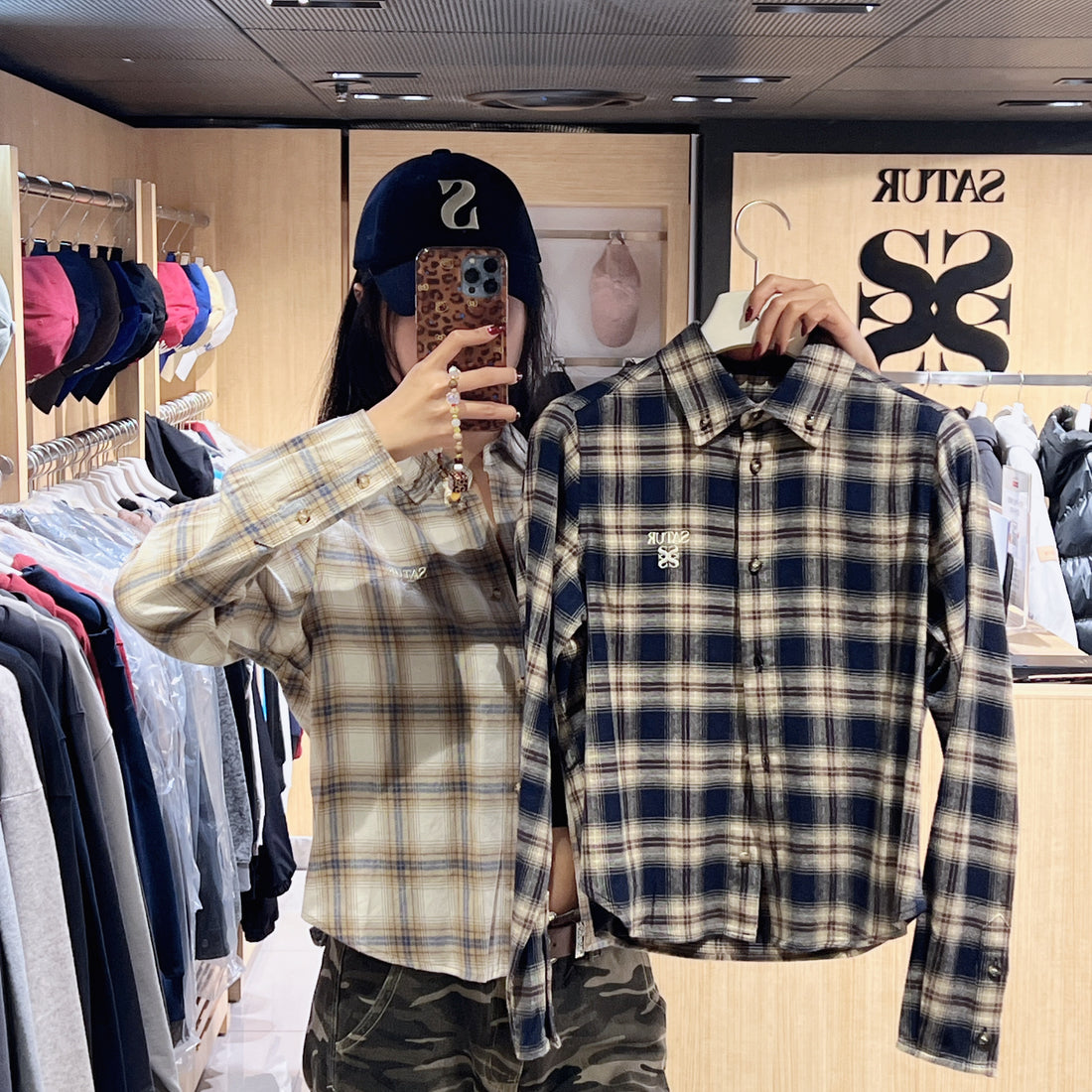 韓國 Satur Classic Flannel Check Shirt【SR204】