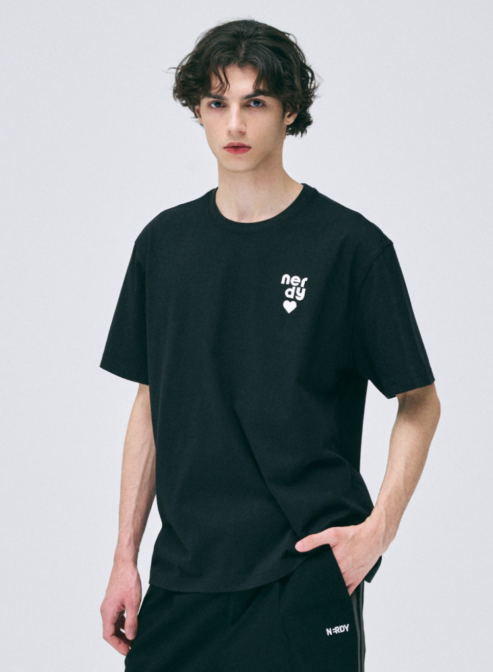 韓國 Nerdy Heart Logo S/S T-Shirt【NY031】