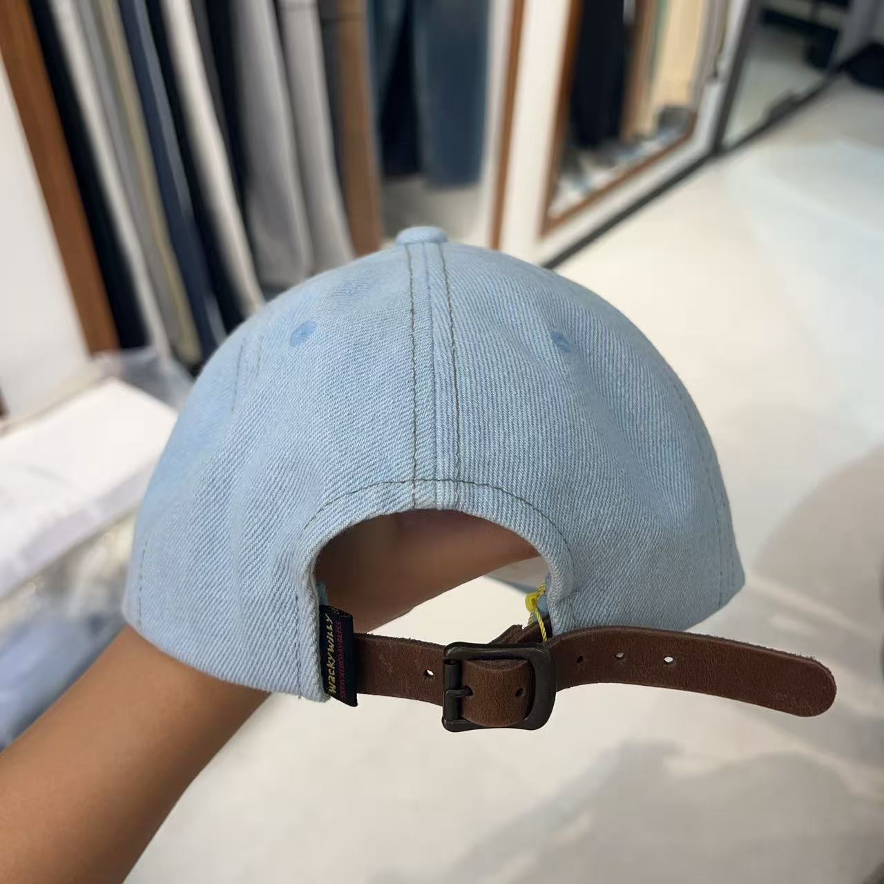 韓國 Wacky Willy Typo Denim Ball Cap【WW044】
