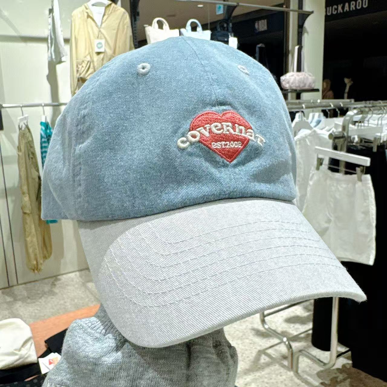 韓國 Covernat Cloverheart Cooper Logo Heart Ball Cap【CO084】