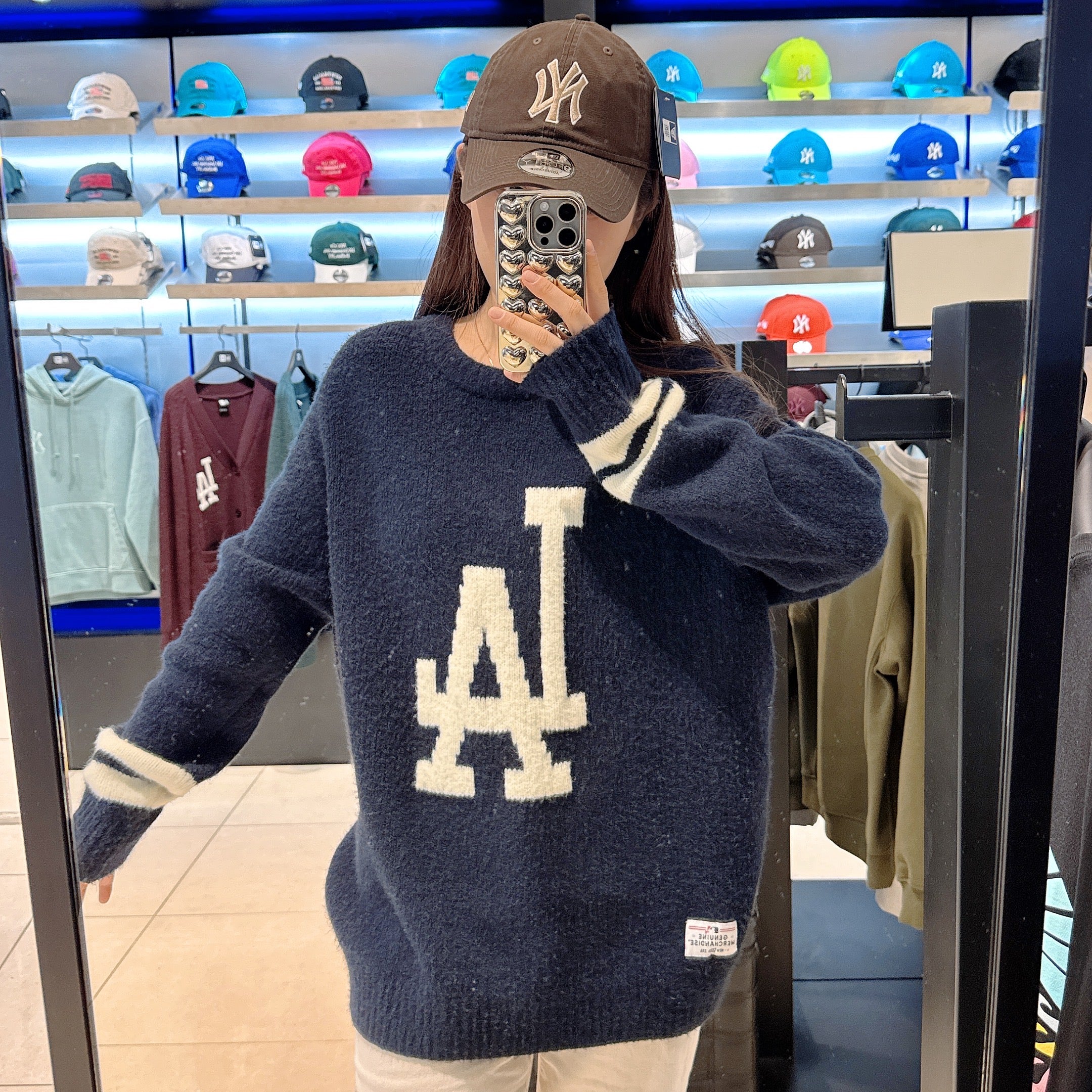 韓國 New Era NY/LA Logo SWEATSHIRT【NE069】