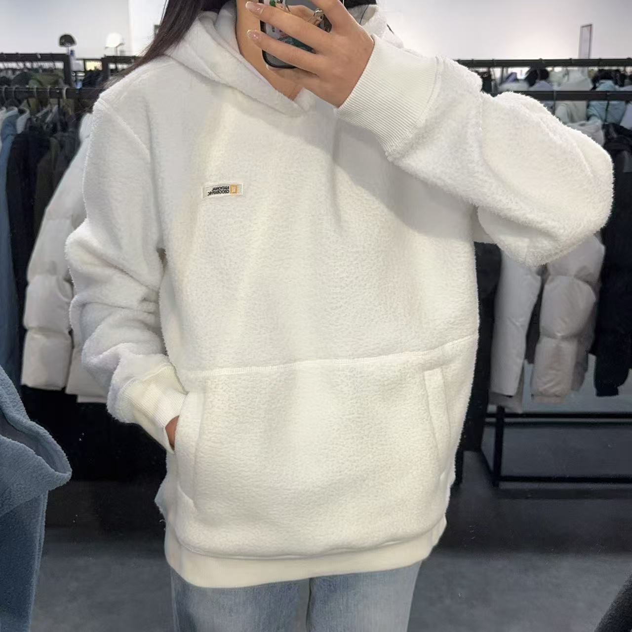 【現貨】韓國 National Geographic Wica Fleece Hoodie【NG418】