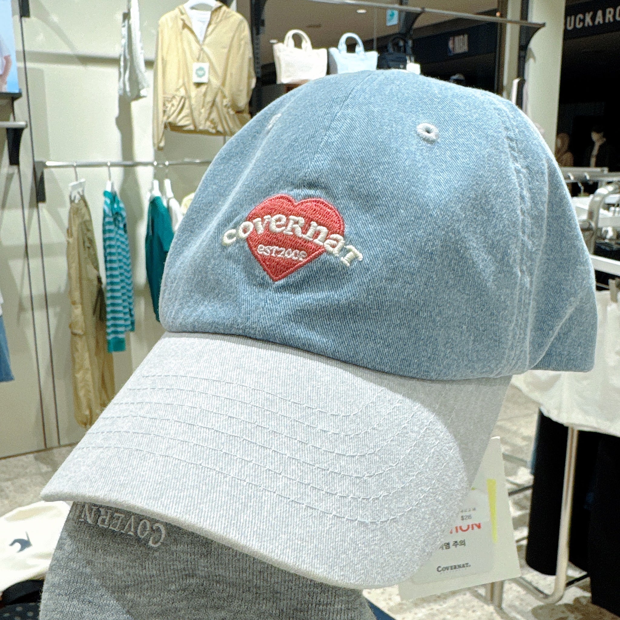 韓國 Covernat Cloverheart Cooper Logo Heart Ball Cap【CO084】