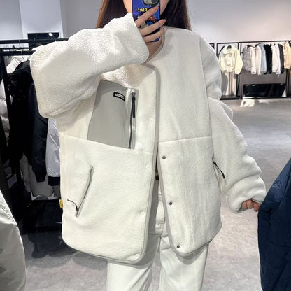 韓國 National Geographic Osukuni Quilted Reversible U-Neck Jacket【NG099】